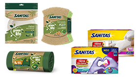 Green Life product line and disposable gloves