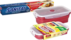 Baking Paper & Aluminum Foil 2 in 1